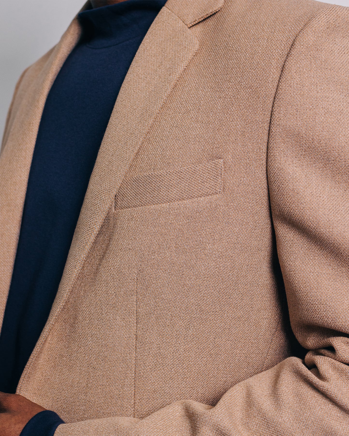 Blazer manga larga - beige