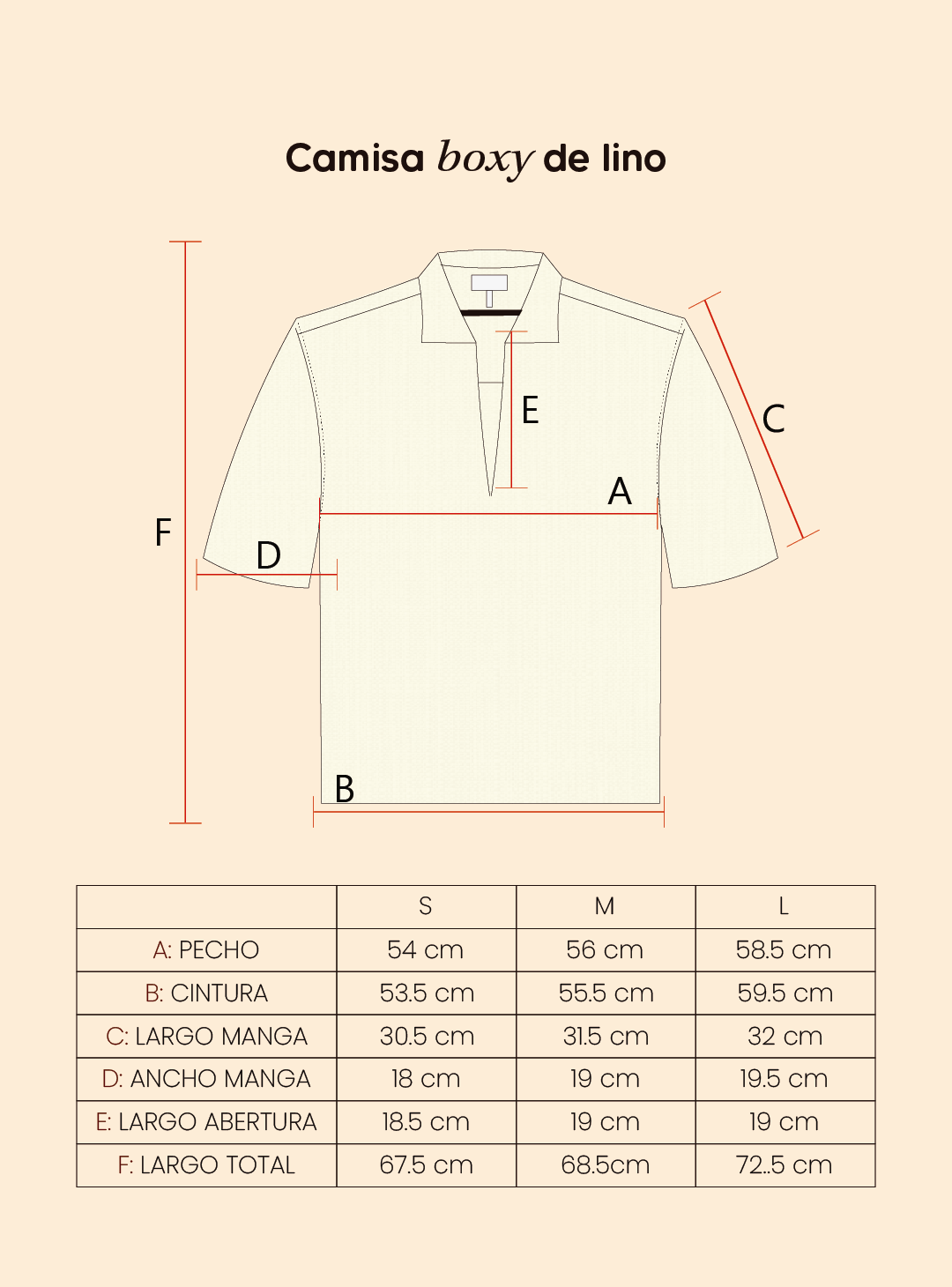 Camisa boxy de lino - crudo