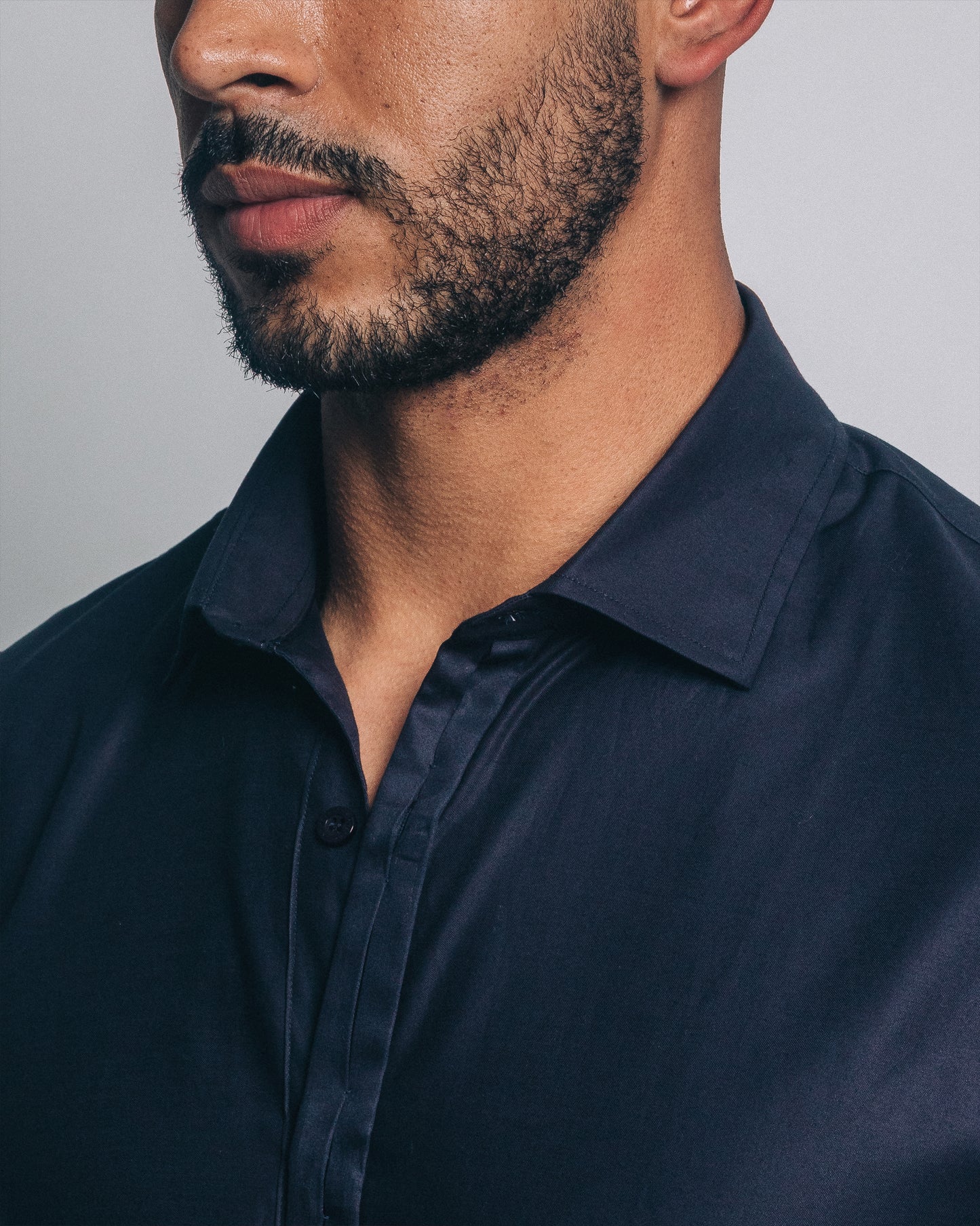 Camisa manga larga - azul noche