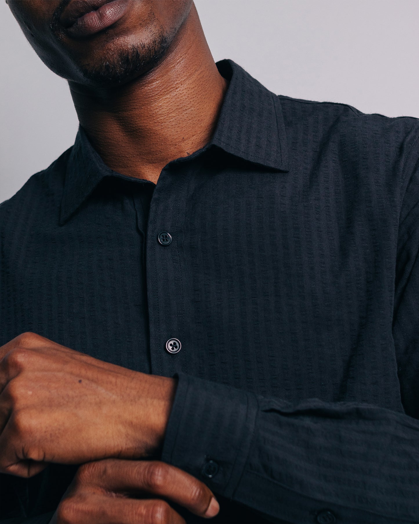 Camisa manga larga - negro
