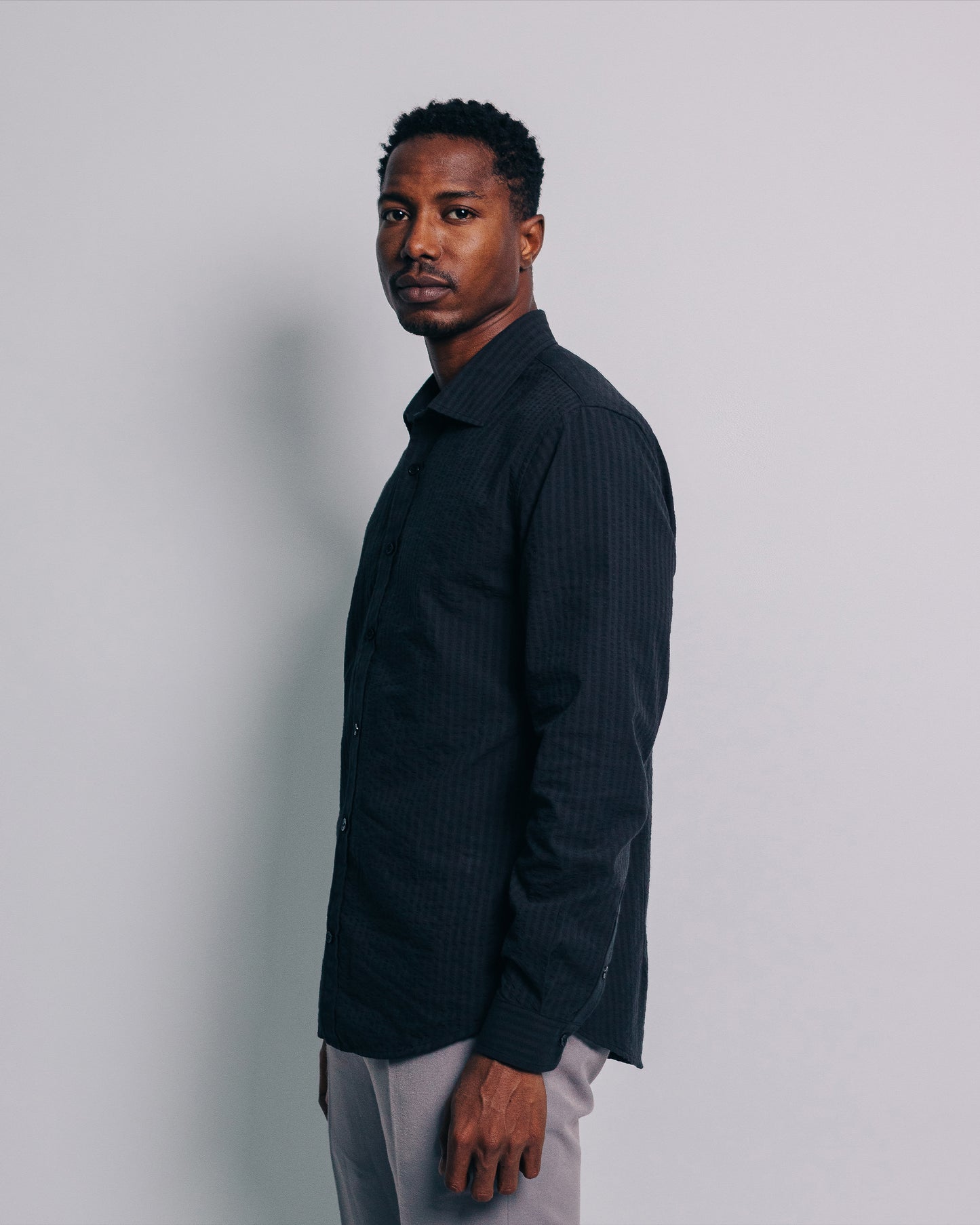 Camisa manga larga - negro
