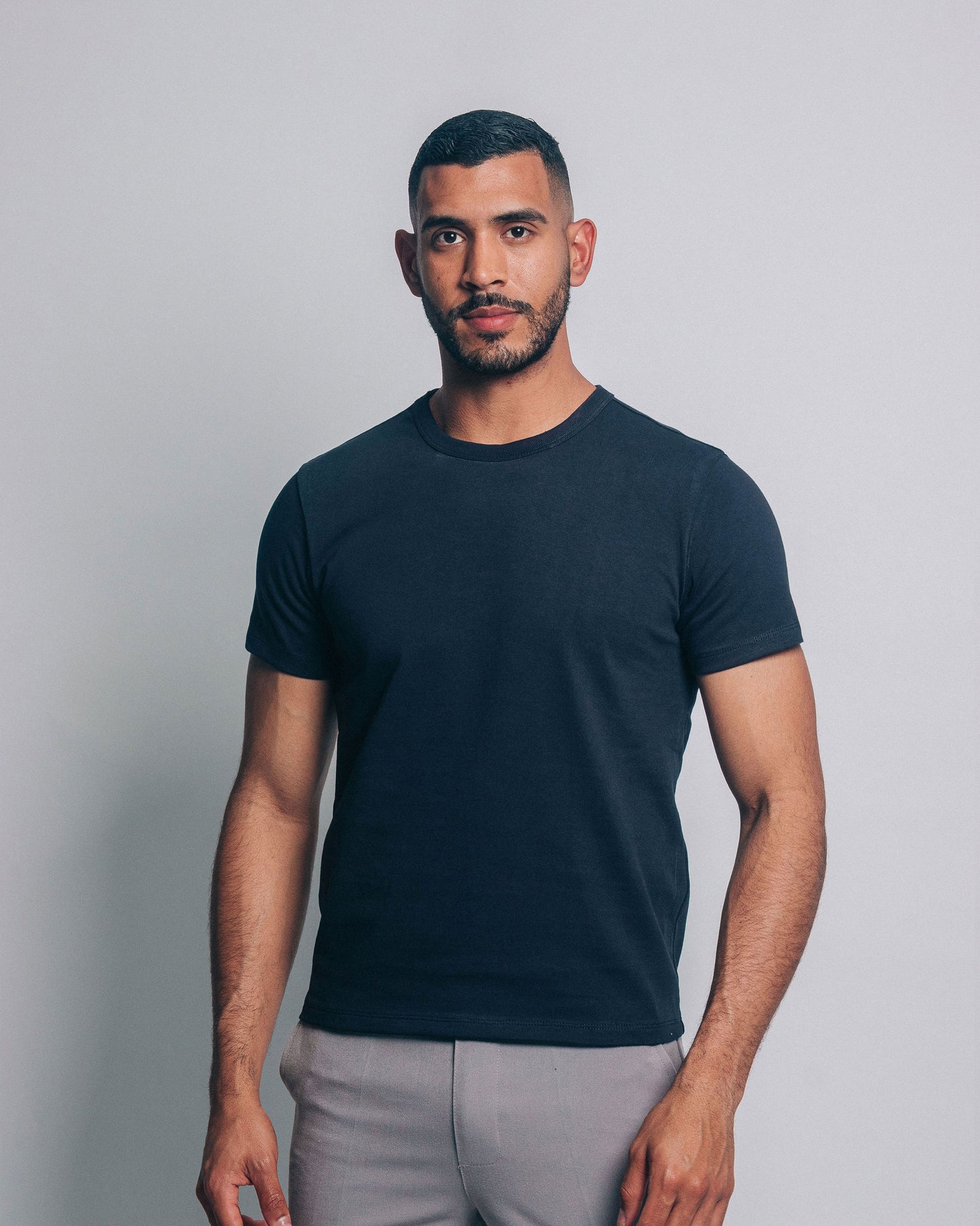 Camiseta heavyweight - azul marino