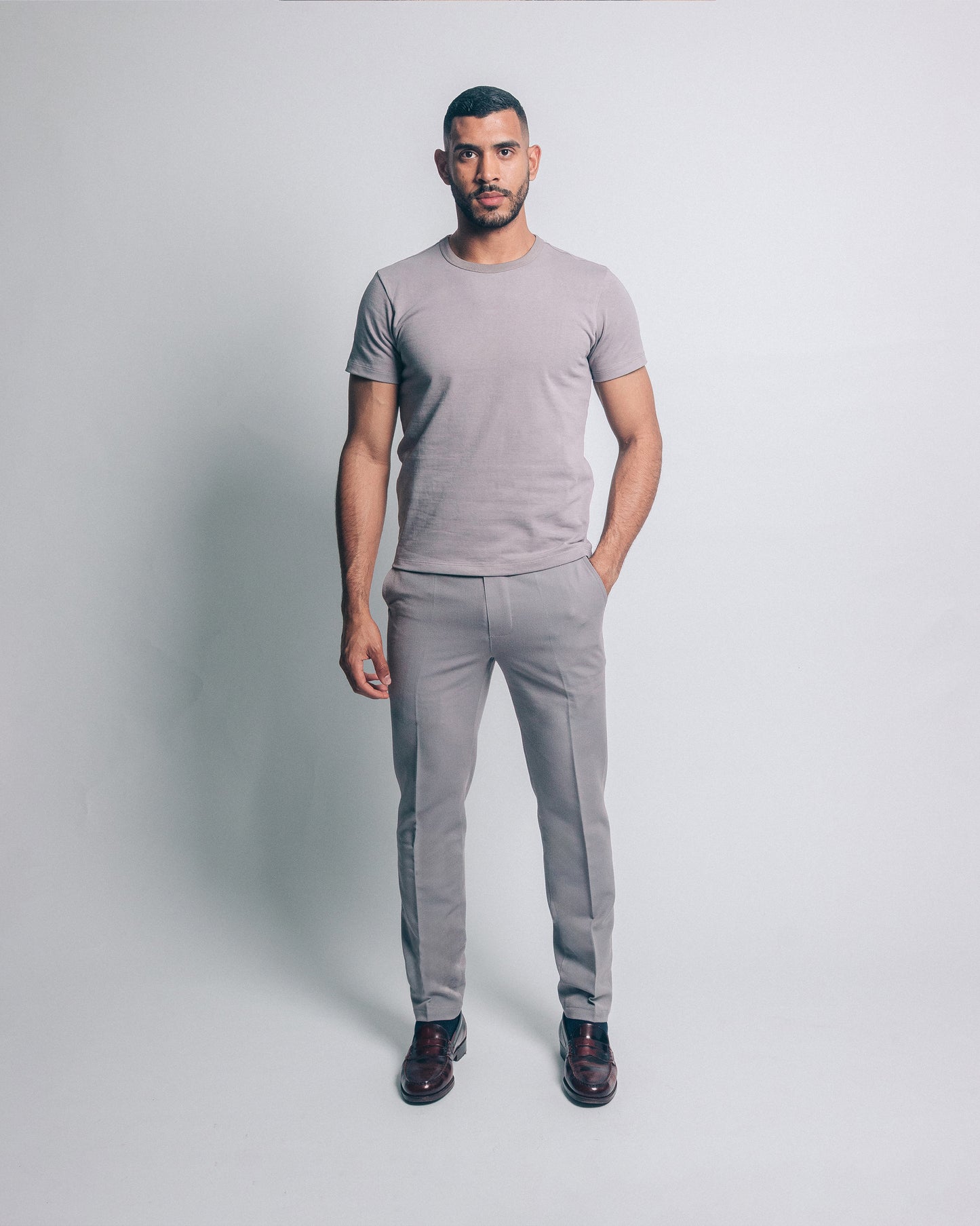 Camiseta heavyweight - gris