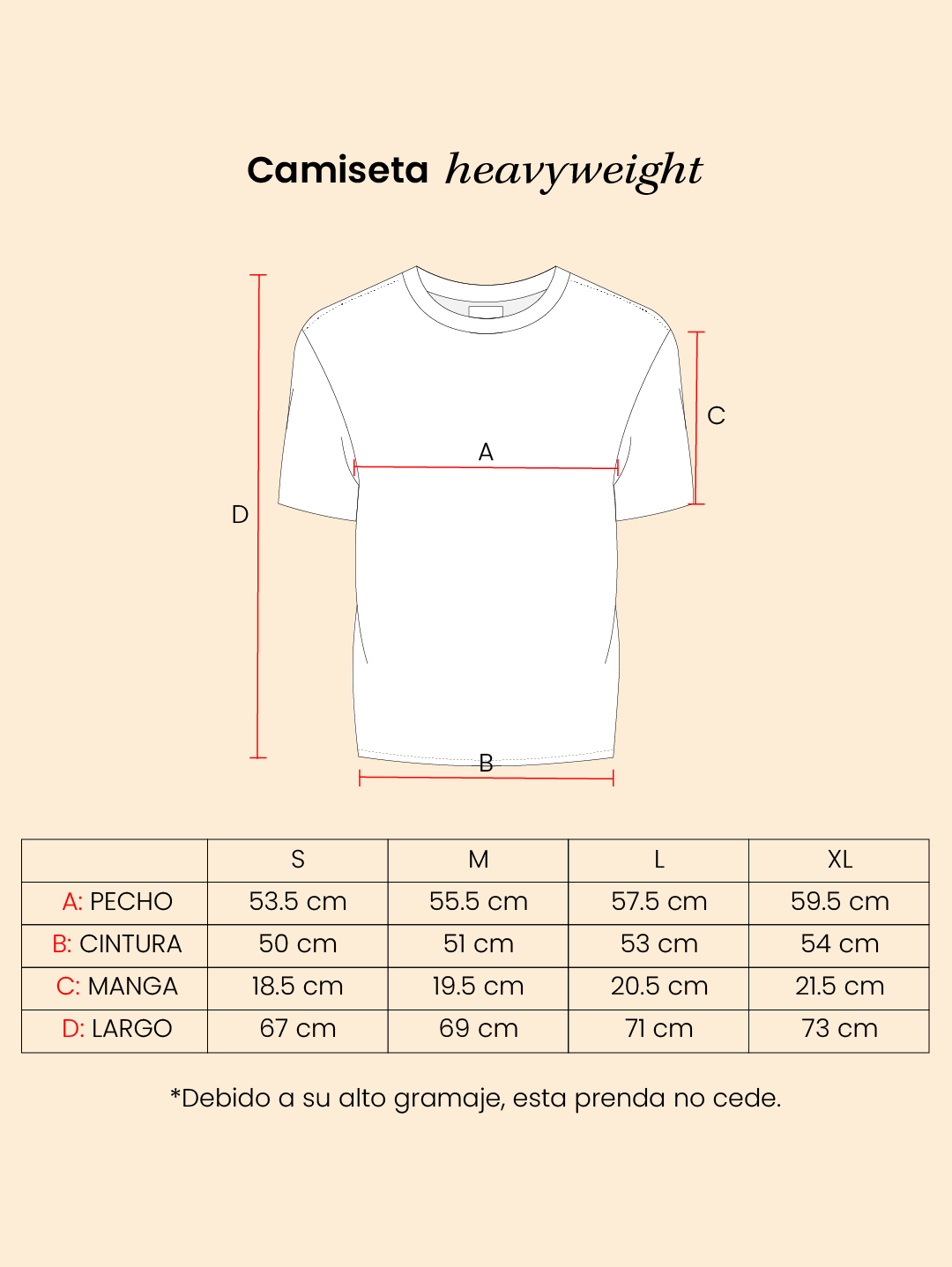 Camiseta heavyweight
