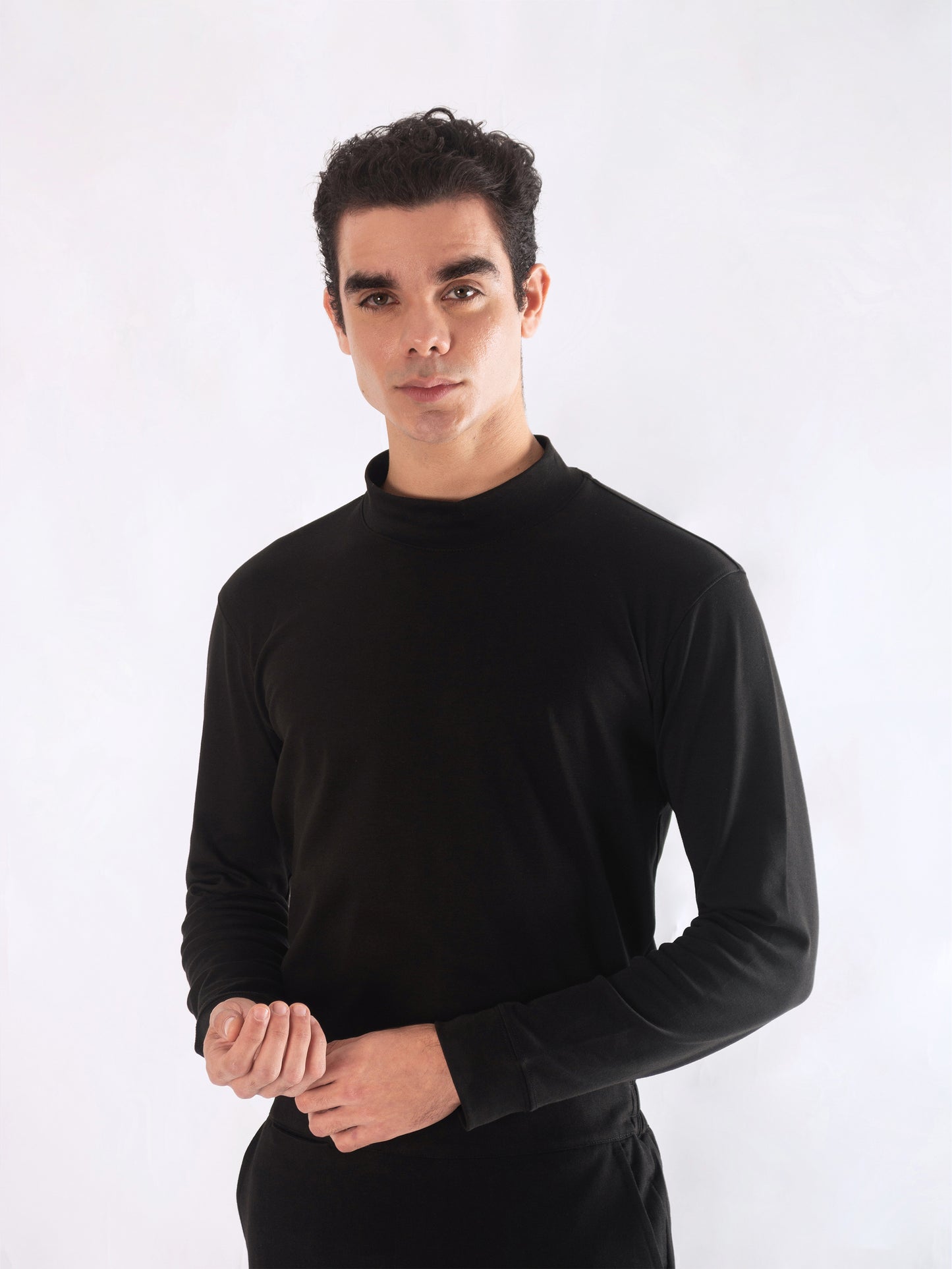 Camiseta perkins manga larga - negro