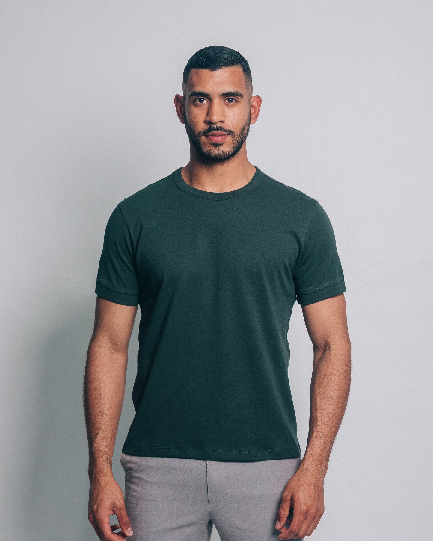Camiseta básica de pima - verde