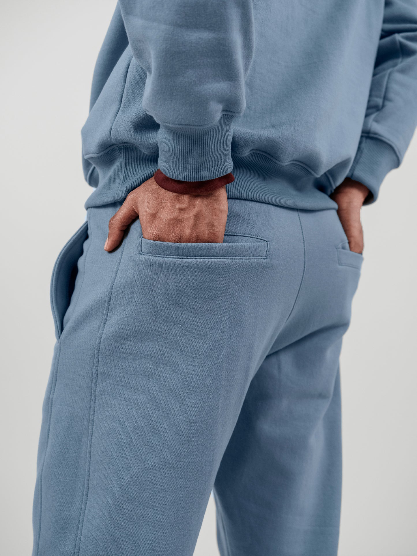 jogger c/ franja lateral - celeste