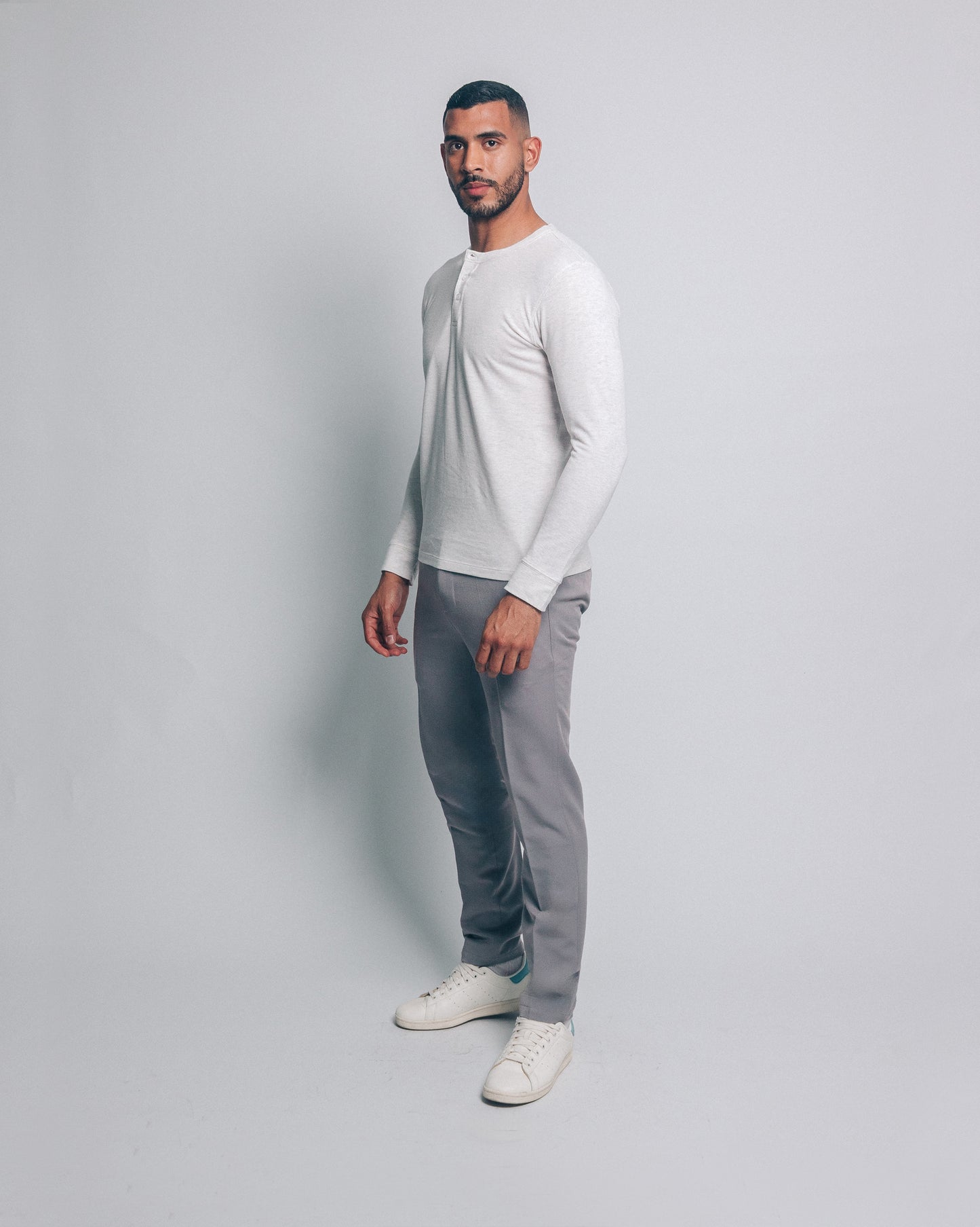 Camiseta henley - melange