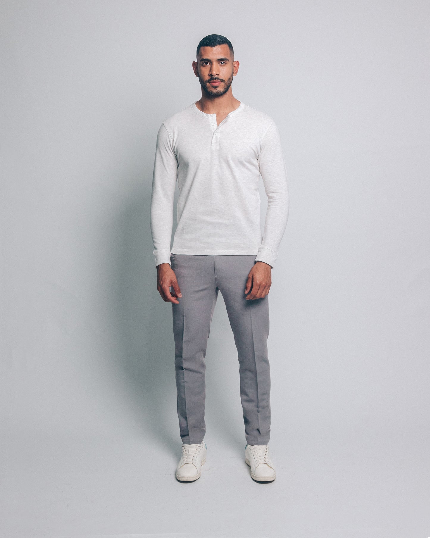 Camiseta henley - melange