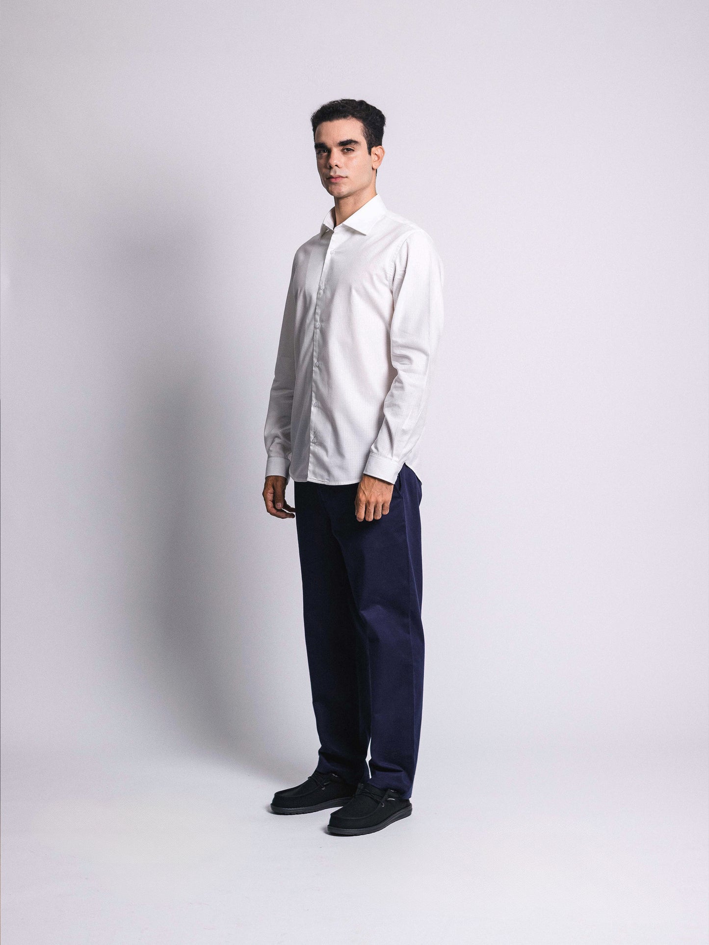 Pantalón drill classic fit - azul