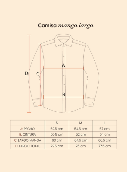 Camisa manga larga - negro