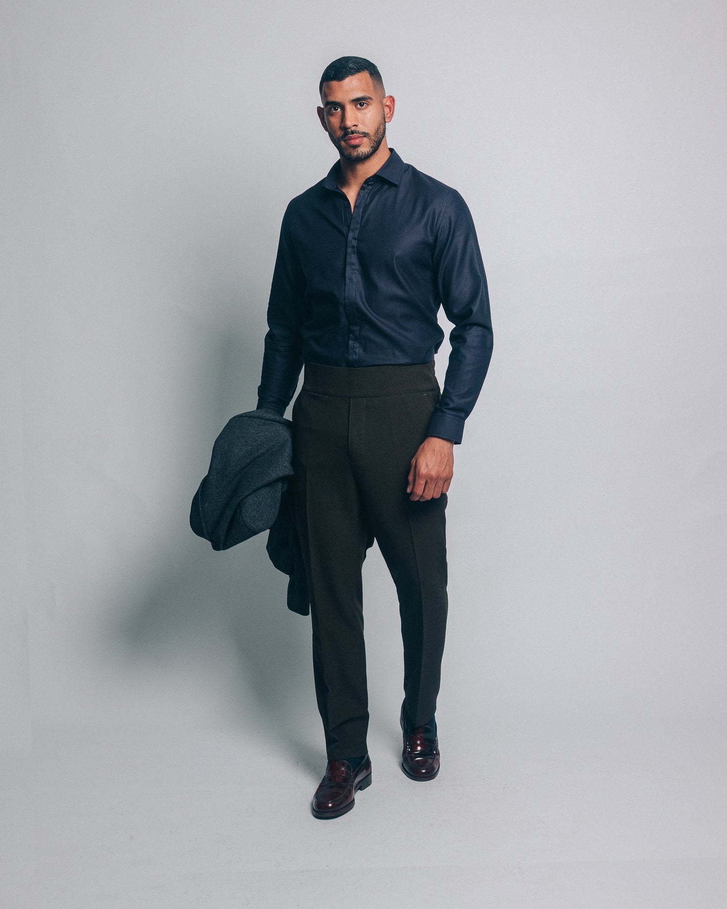 Camisa manga larga - azul noche