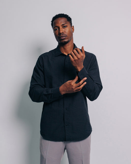 Camisa manga larga - negro