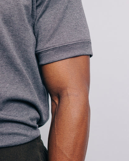 Camiseta básica de pima - charcoal