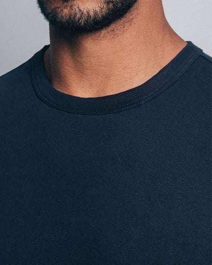 Camiseta heavyweight - azul marino