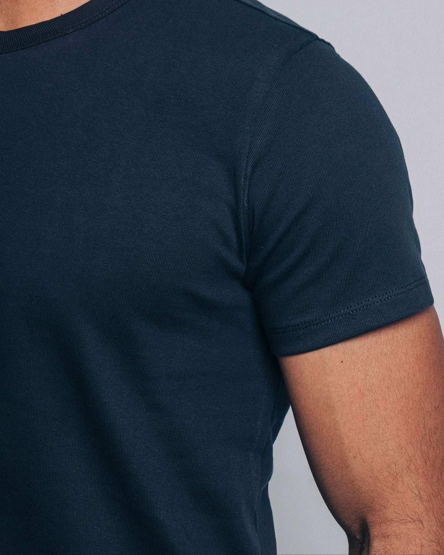 Camiseta heavyweight - azul marino