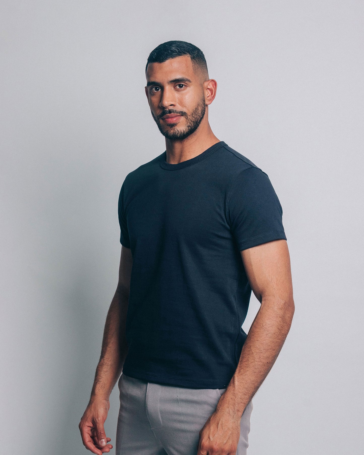 Camiseta heavyweight - azul marino