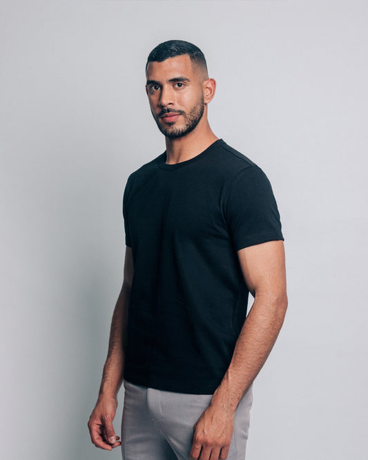 Camiseta heavyweight - negro