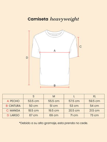Camiseta heavyweight