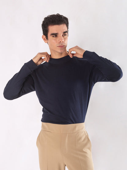 Camiseta perkins manga larga - azul