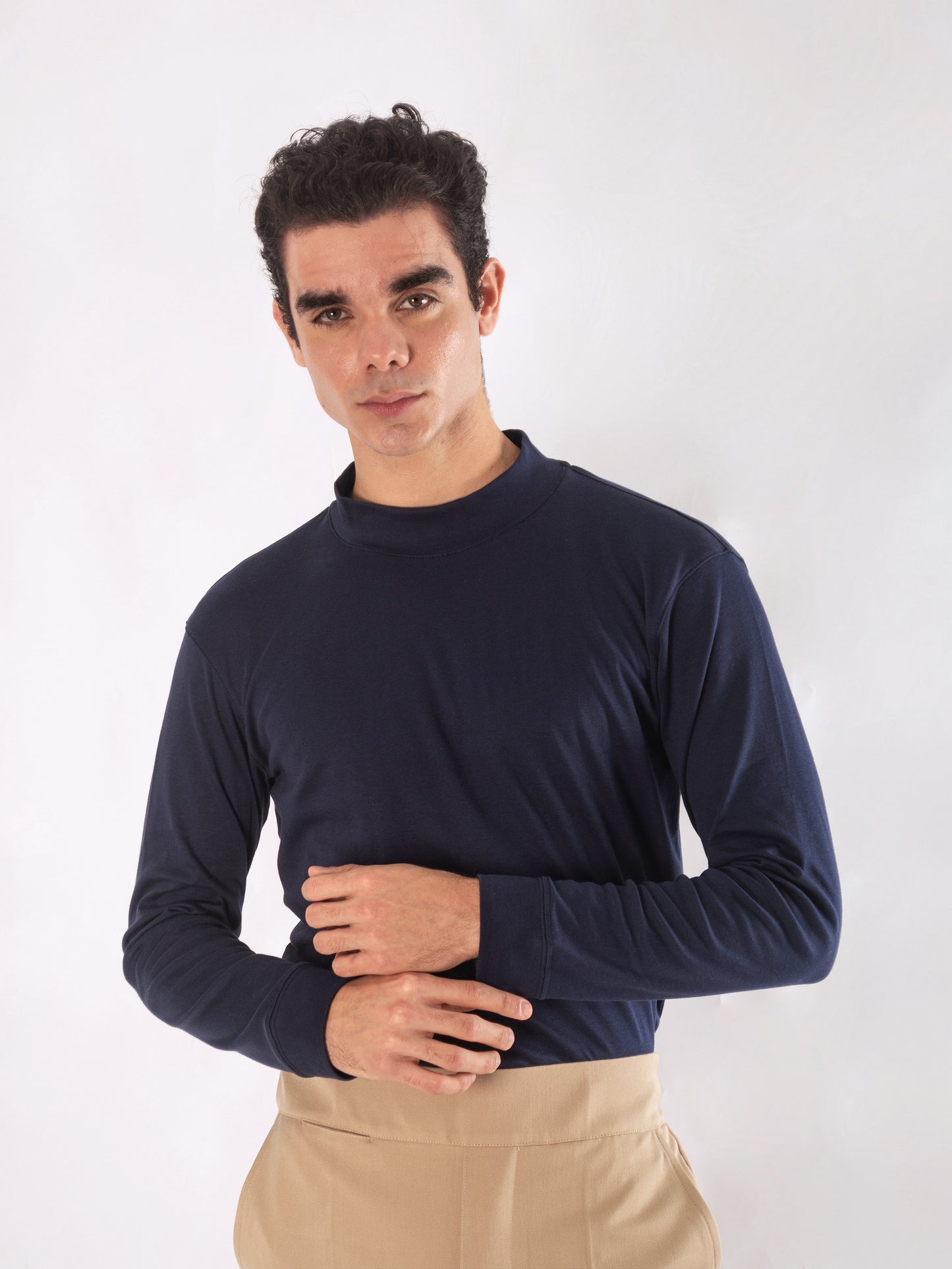 Camiseta perkins manga larga - azul