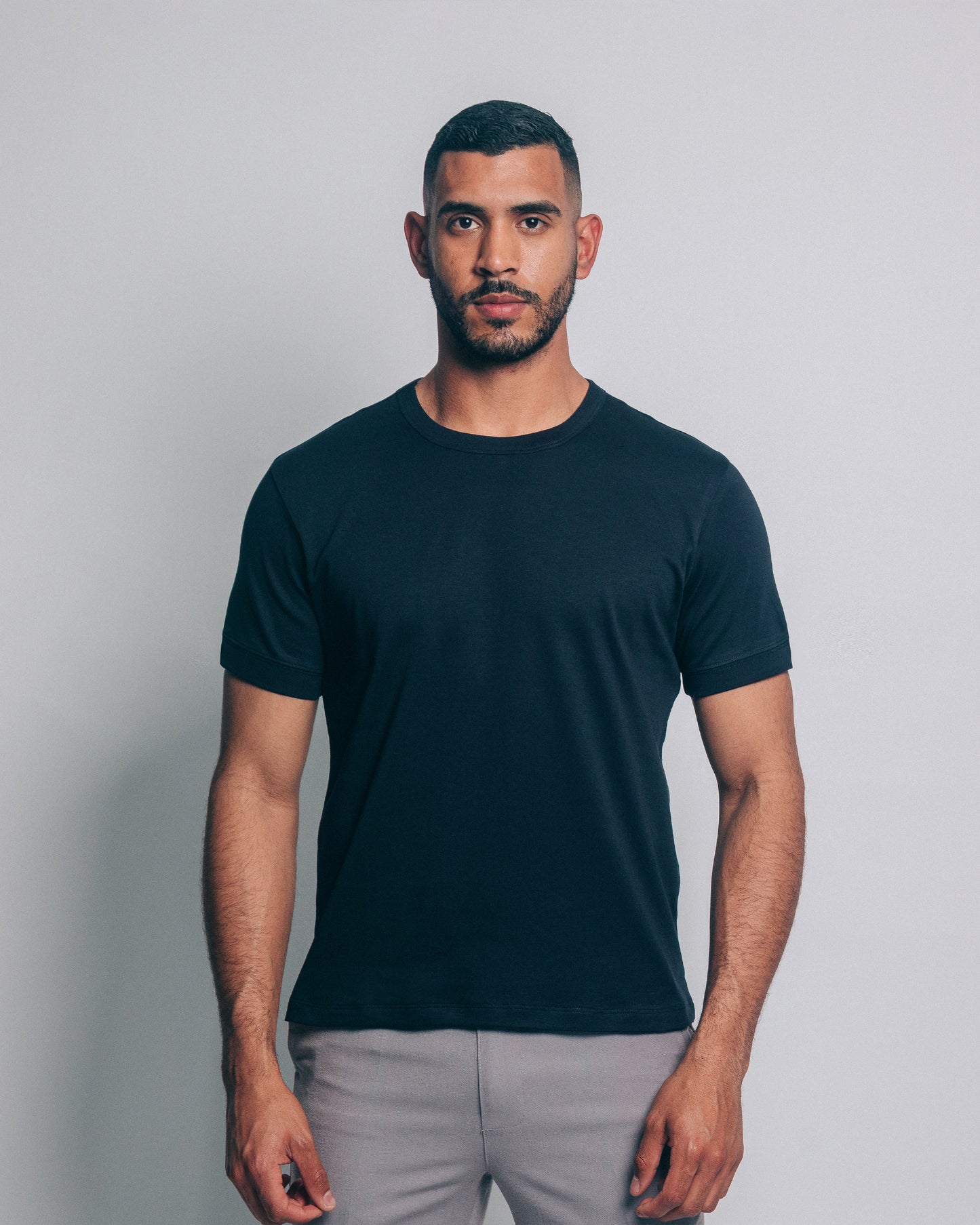 Camiseta básica de pima - azul noche