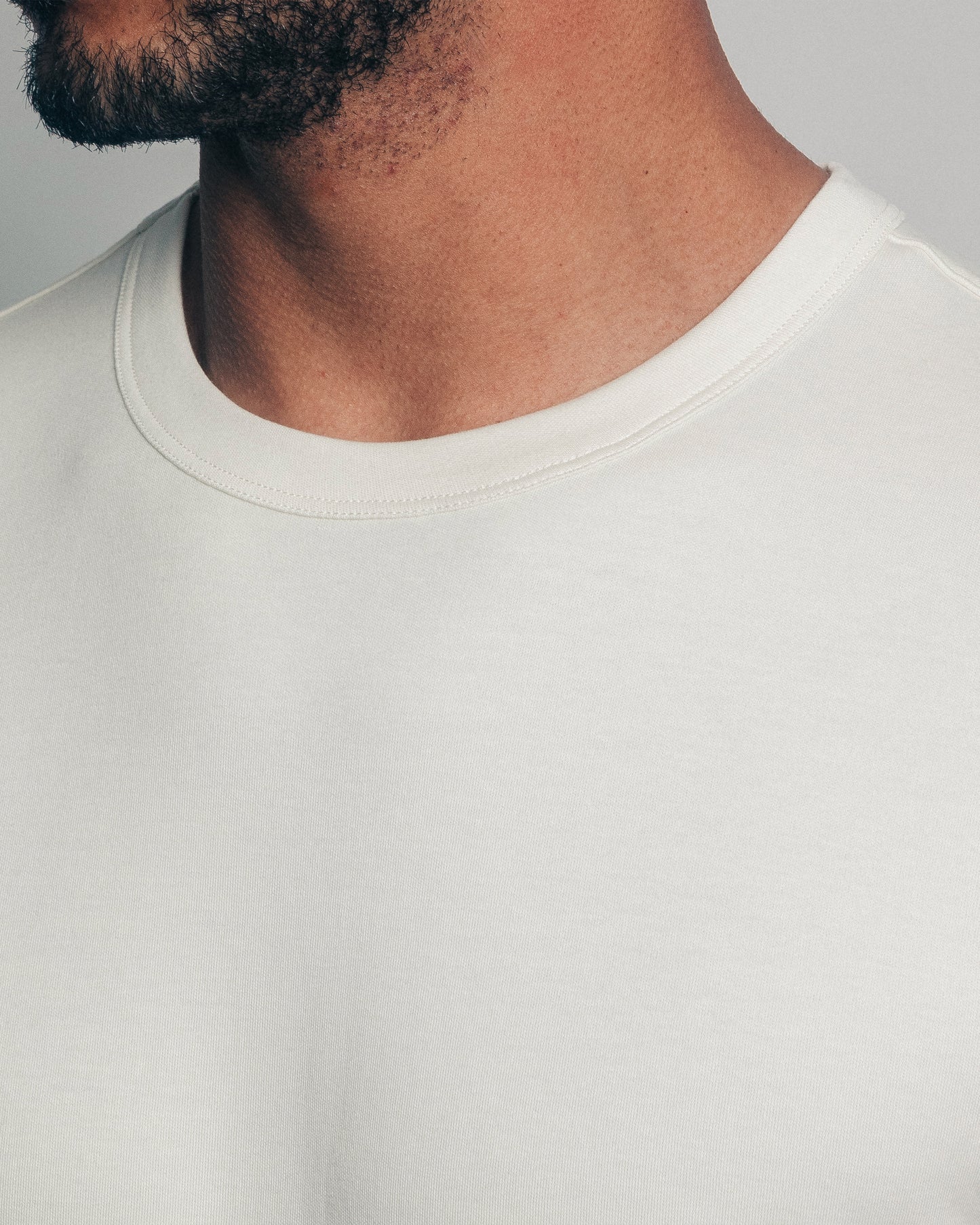 Camiseta básica de pima - crema