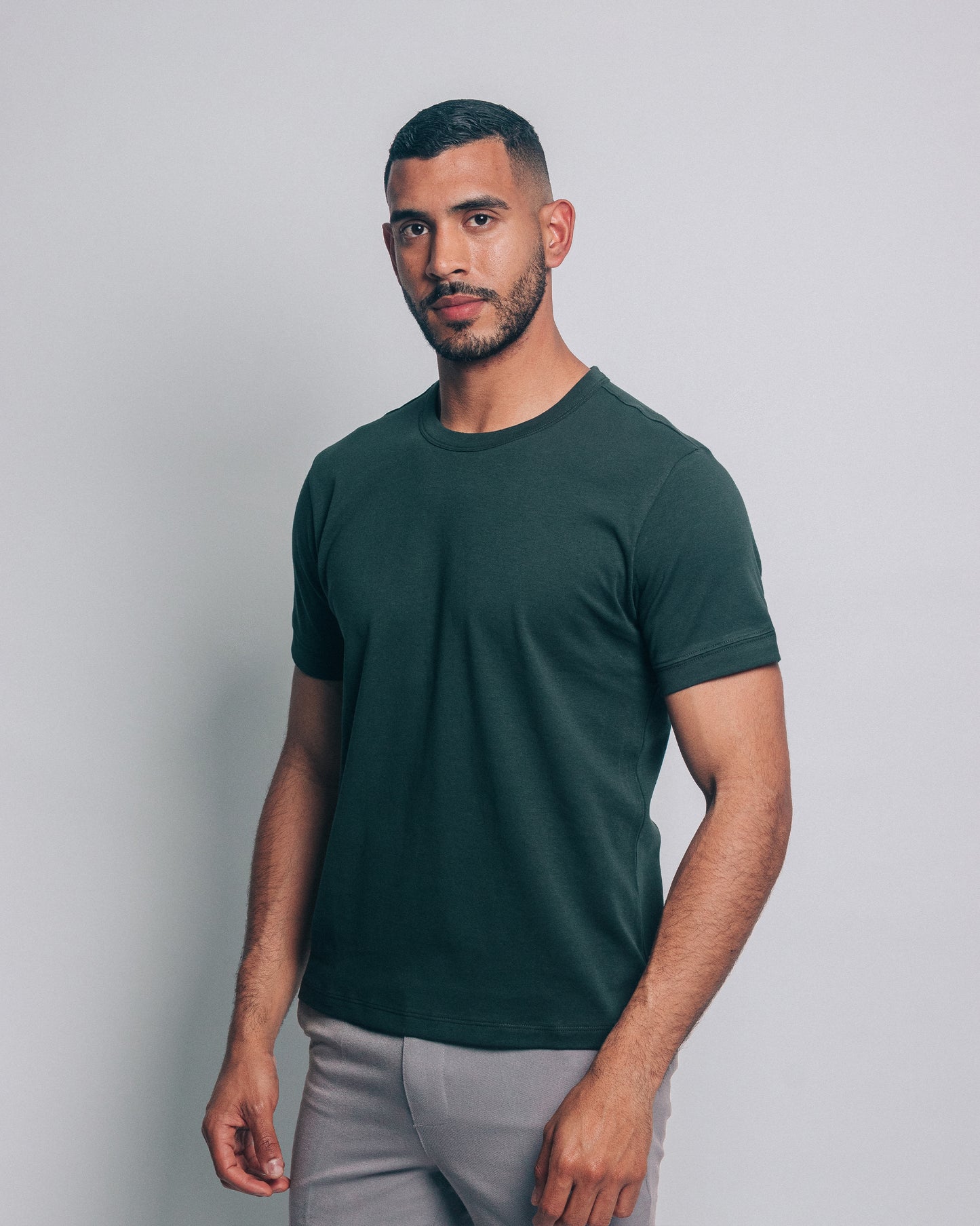 Camiseta básica de pima - verde