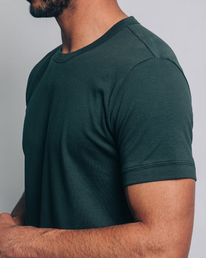 Camiseta básica de pima - verde