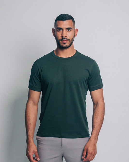Camiseta básica de pima - verde