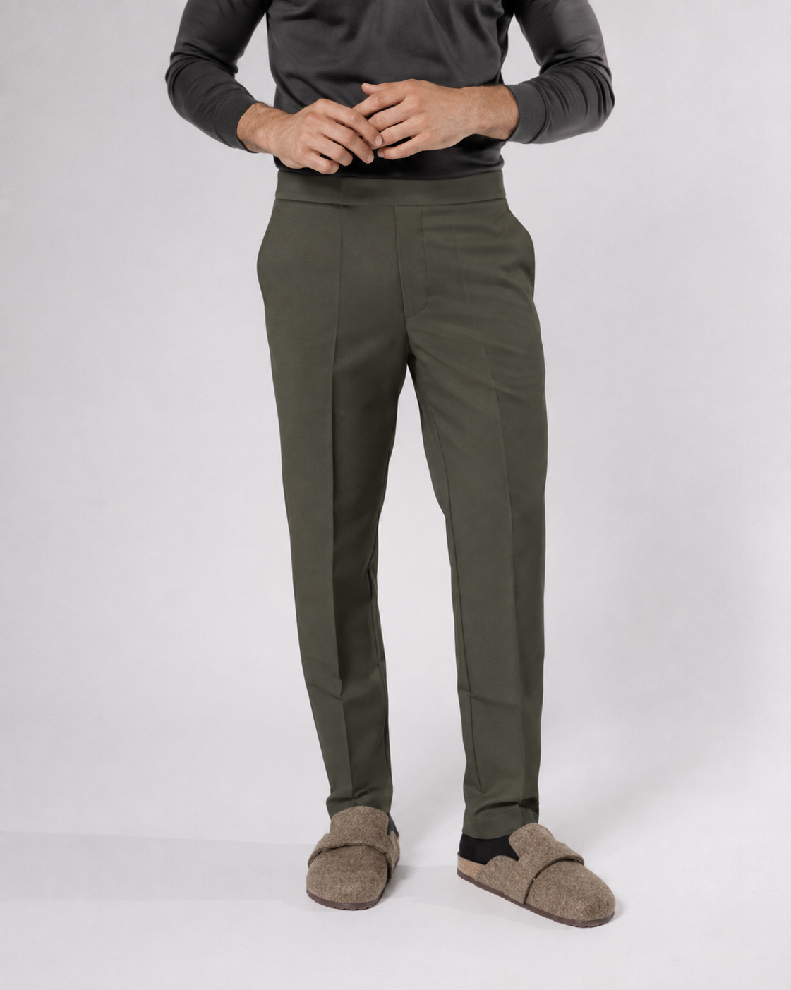 Jogger de vestir 2.0 — olivo