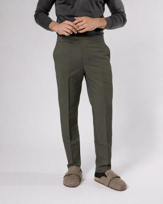 Jogger de vestir 2.0 — olivo