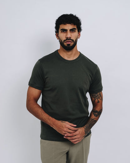 Camiseta básica de pima - signature green