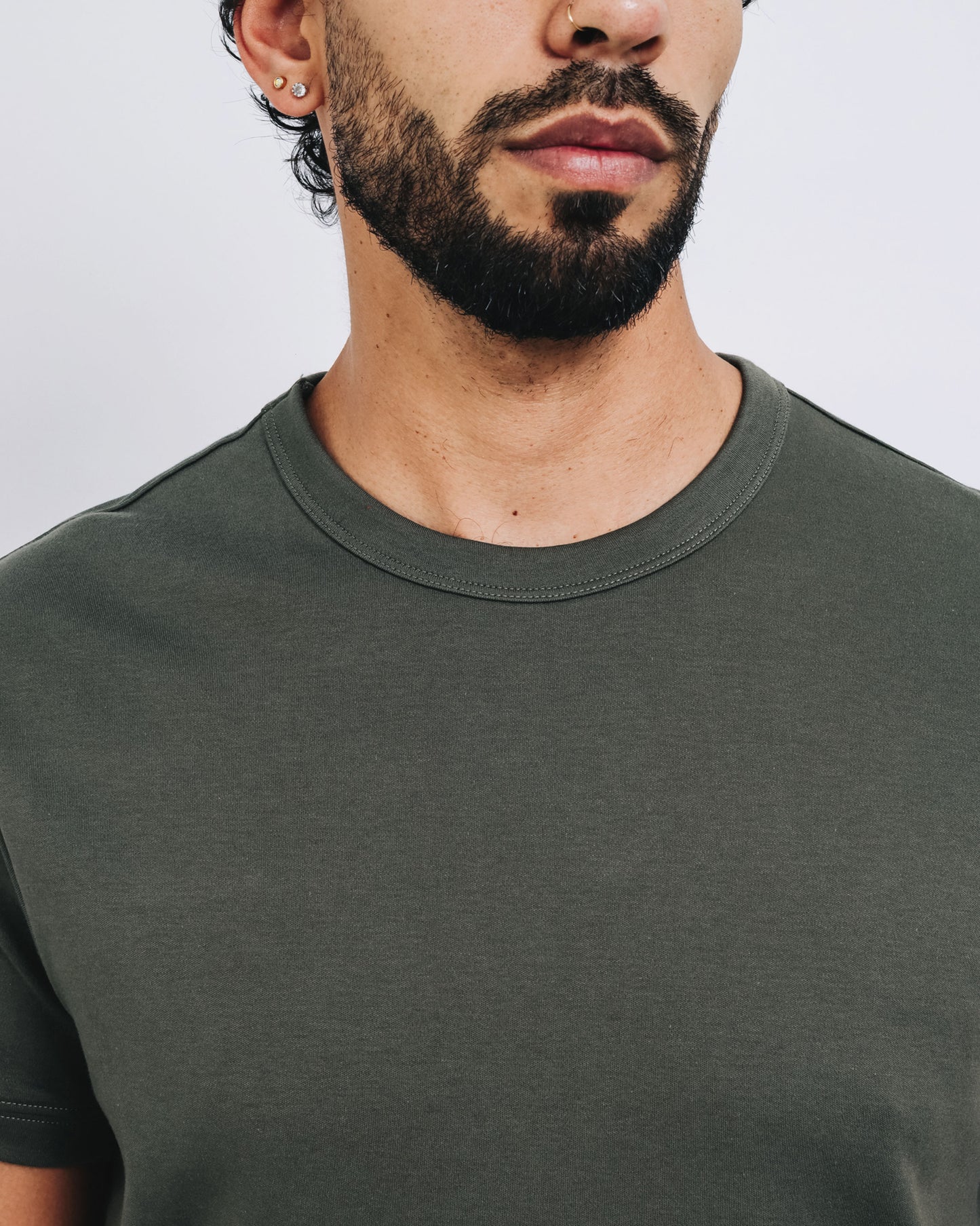 Camiseta básica de pima - signature green