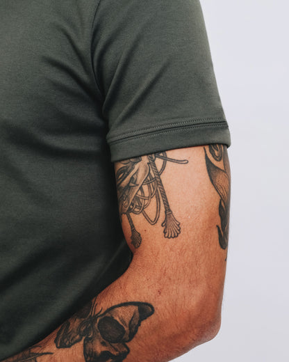 Camiseta básica de pima - signature green