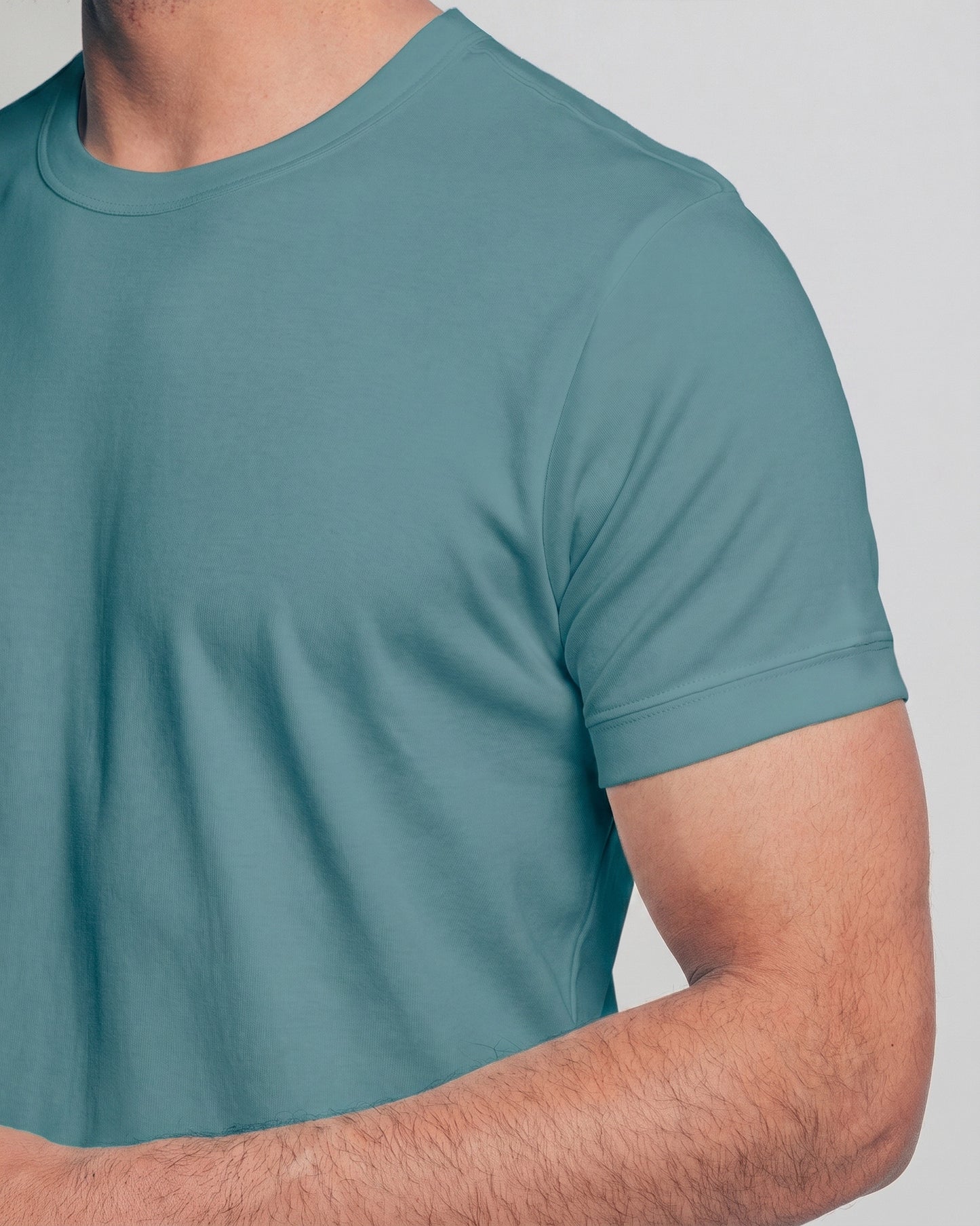 Camiseta básica de pima - sage blue
