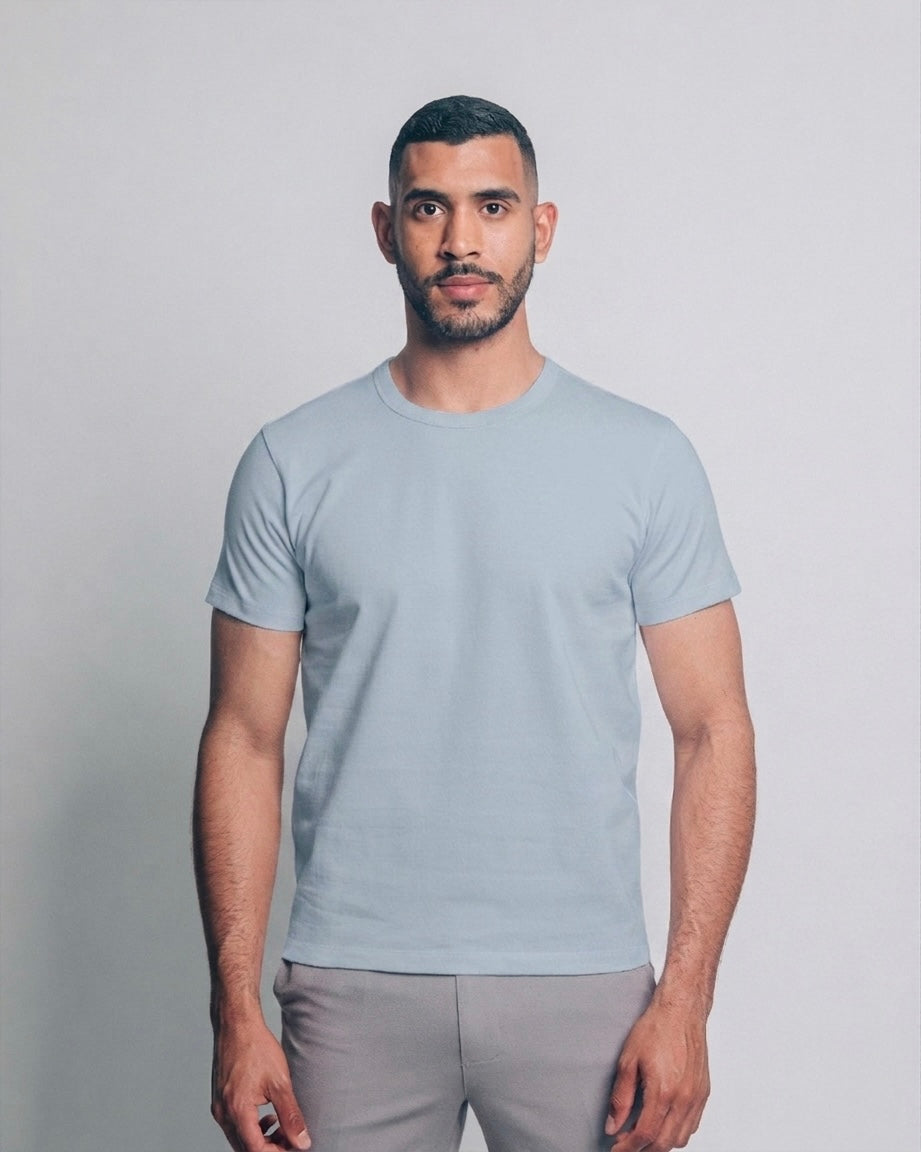 Camiseta heavyweight - ash blue
