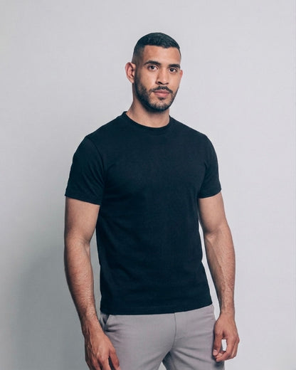 Camiseta heavyweight - deep black