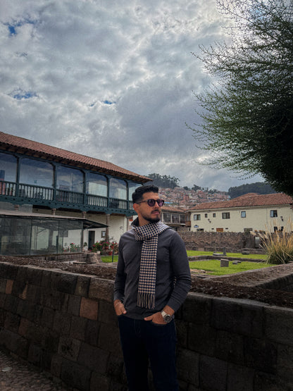 Camiseta henley de pima - gris grafito