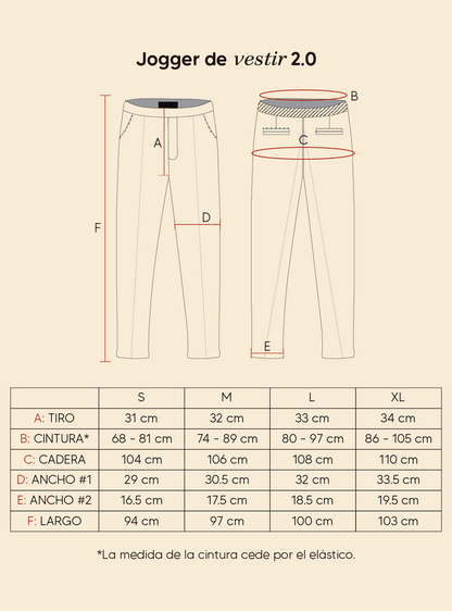 Jogger de vestir 2.0 - negro