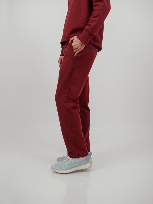 Pantalón jogger básico - burgundy