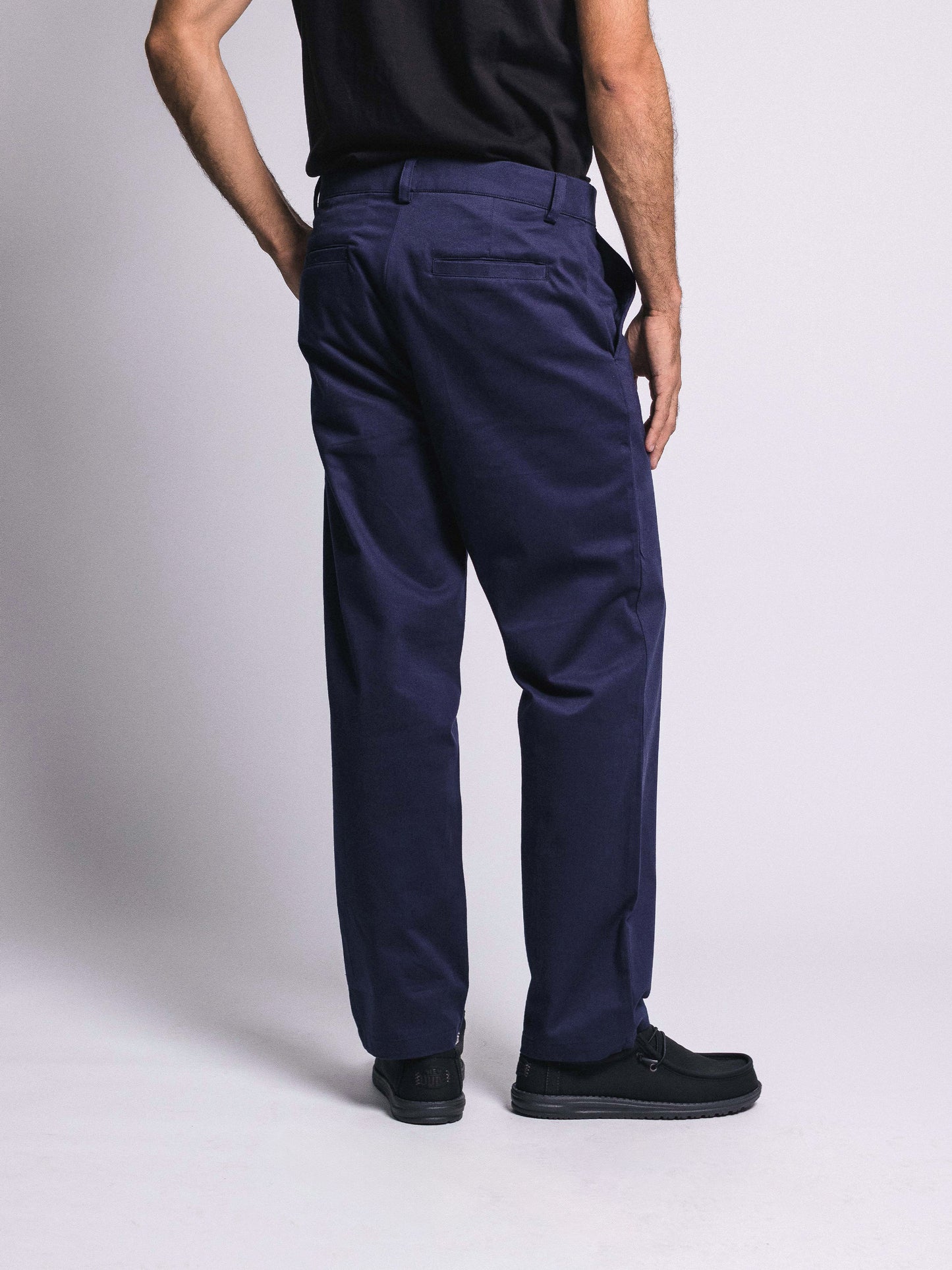 Pantalón drill classic fit - azul