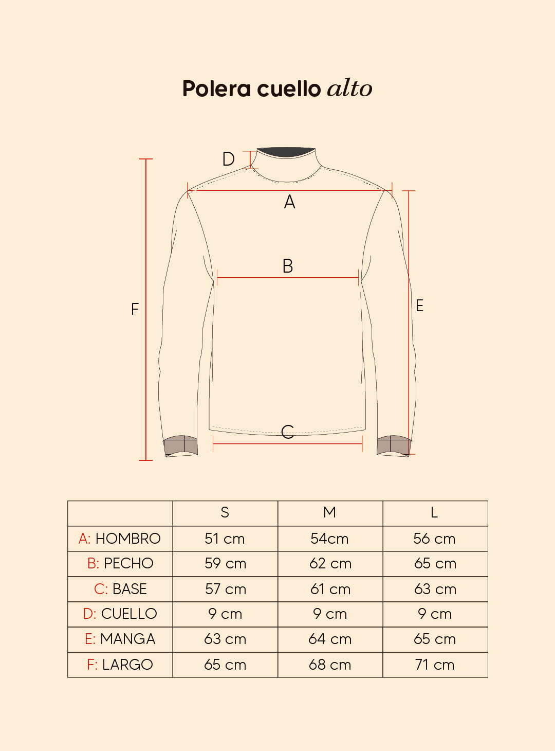 Polera cuello alto - burgundy