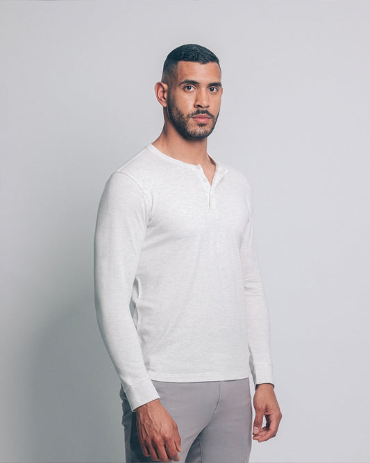 Camiseta henley - melange