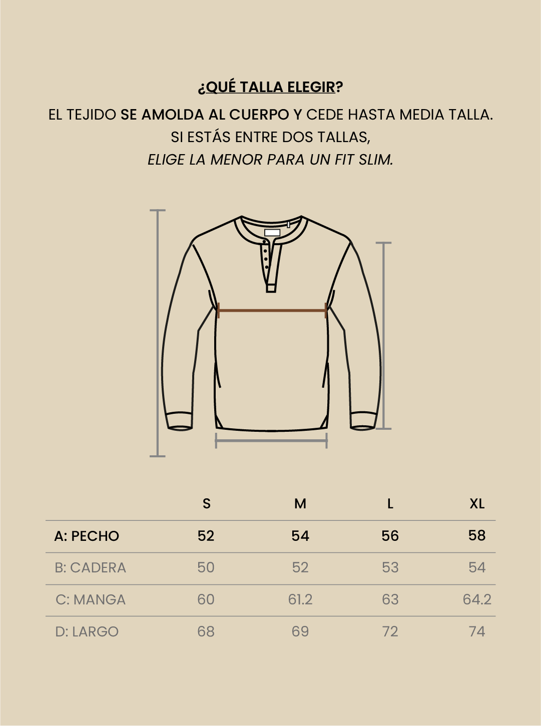 Camiseta henley de pima - azul acero