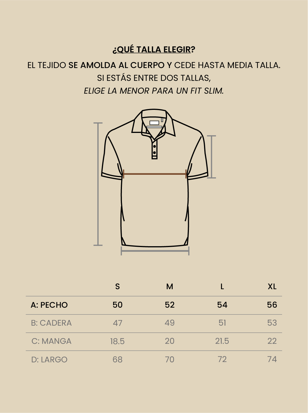 Polo de pima - cinammon