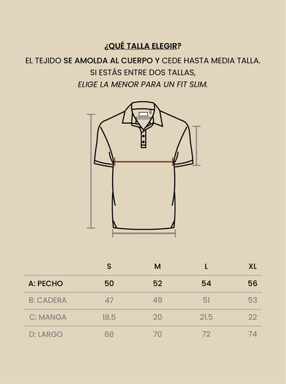 Polo de pima - cinammon