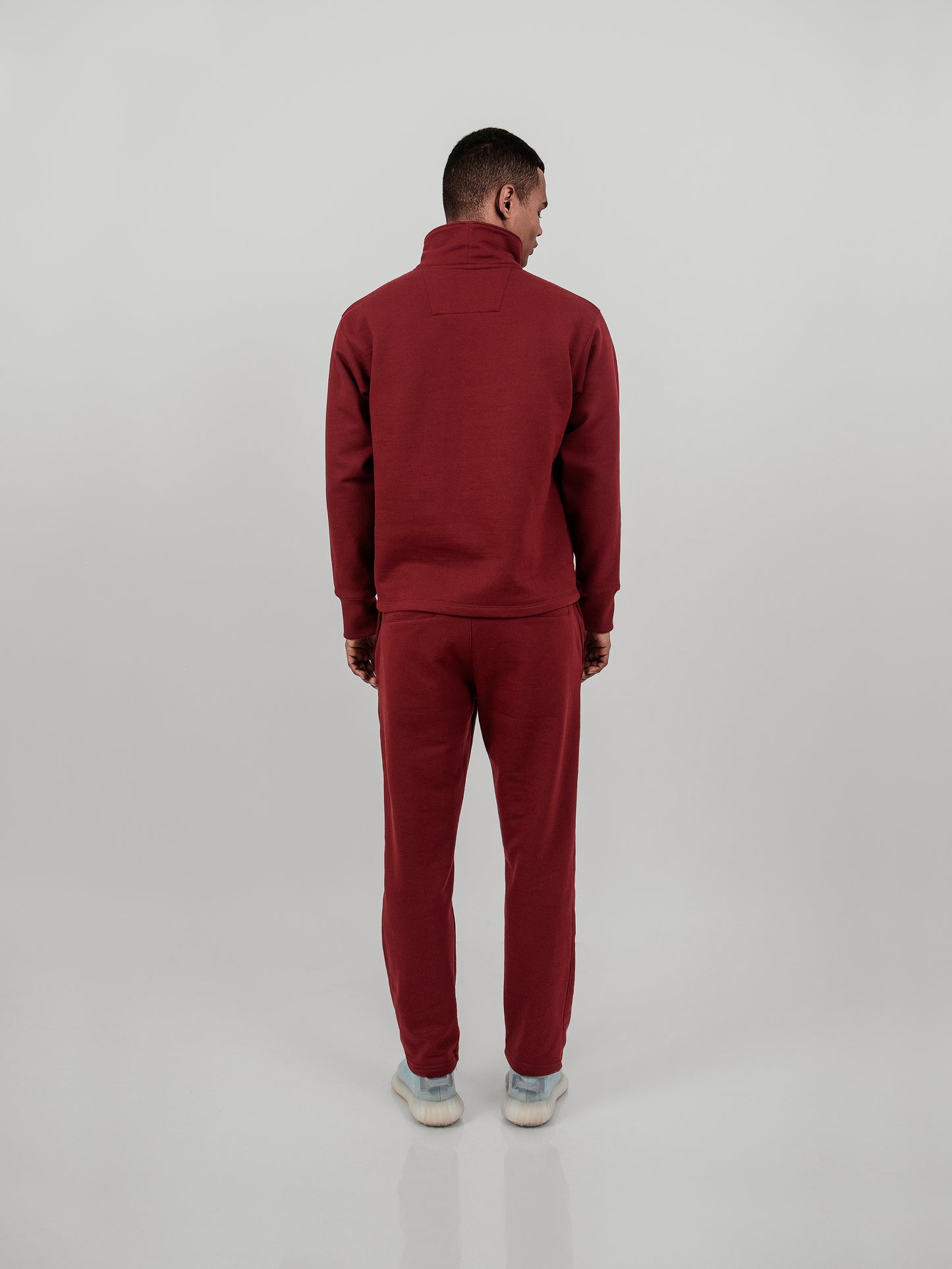Polera cuello alto - burgundy