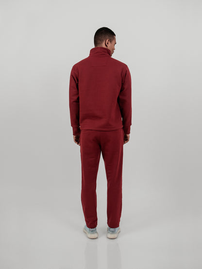 Polera cuello alto - burgundy