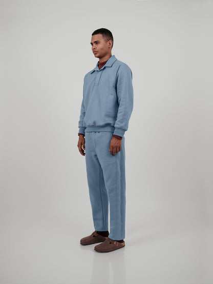 jogger c/ franja lateral - celeste